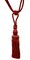 Belagio Single Tassel Tie-Back, 10" Long Tassel, Colors Collection, Dark Orange